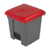 Pedálový/nášľapný zberač odpadkov ,objem 30 l, š x v x h 410 x 435 x 400 mm EUROKRAFTbasic