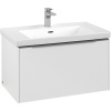 VILLEROY & BOCH Subway 3.0 závesná skrinka pod umývadlo, 1 zásuvka, s LED osvetlením, 772 x 478 x 429 mm, Pure White, C573L0VF