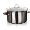 BANQUET METALLIC Black Hrniec smaltovaný 26 cm 6 l s pokrievkou