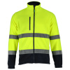 Pánska fleece mikina - BASIC NEON LINE žltá - L