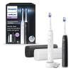 Philips Electric Toothbrush Sonicare 6500 Series Duo Pack with Case HX7419/01 Black/White EU HX741901