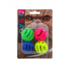 Magic Cat Hračka míček děrovaný plast se zvukem 3.75 cm 4 ks