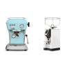 Ascaso Dream ONE, Kid Blue + Eureka Mignon Specialita, CR white