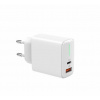 Rýchlonabíjačka do zásuvky USB A + USB-C QC 3.0