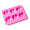 Silikónová forma - 3D srdcia