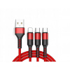 JOYROOM VÝKONNÝ USB KABEL 3v1 PRE IPHONE MICRO TYP-C USB-C 1.2M