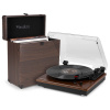 Audizio RP112D gramofón s kufríkom na platne - Bluetooth vstup/výstup a vstavané reproduktory - Darkwood