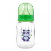 AKUKU Fľaša s obrázkom Akuku 125 ml panda zelená