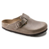 Birkenstock dámske/pánske žabky Boston Tabacco Brown oil leather regular wide (0960811) 36
