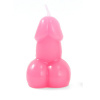 Diablo picante - penis shaped candle in fuchsia color