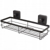 Polička do kúpelne - Organizér políc na sprchu 34x11x6cm čierny (Polička do kúpelne - Organizér políc na sprchu 34x11x6cm čierny)