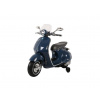 mamido Detský elektrický skúter Vespa GTS tmavomodrý