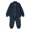 Detský termo set do dažďa Duvet s fleecovou podšívkou Mikk-Line - Blue Nights Veľkosť: 92