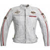 Dámska kožená moto bunda W-TEC Sheawen Lady White (Veľkosť: XXL, Farba: biela