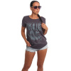 Yakuza dámske tričko NO REGRET CURVED Crew Neck GSB 22132 anthracit Farba: šedá, Veľkosti dámske: S