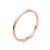 MOISS Minimalistický bronzový prsten R000199 Obvod: 45 mm