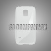 Silikónový obal Samsung Galaxy S5 Mini – TPU – priesvitná