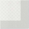 Ubrousky PAW AIRLAID 40x40 cm Subtle Grid (silver) [50 ks]