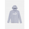 Detská mikina Puma ESS No. 1 Logo Hoodie TR s kapucňou, s potlačou, 684897 modrá 176