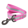WAUDOG vodítko nylonové Glow ružové (122cm/2,5cm)