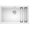 Blanco Etagon 700 - Silgranitový drez, 73x46 cm, s pojazdmi, biela 525171