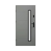 Vchodové dvere Kalcit antracit 90 Ľ otváranie dovnútra