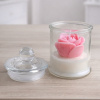 Sójová sviečka ruža Kvetina: Ružička - rozkvitnutá