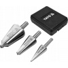 Vrtak, vrtáky - Sada kónických vŕtačiek 3 ks. YT-44730 YATO (Yato Beifestless Drill 3-30 mm sada)