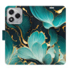 Flip pouzdro iSaprio na mobil Honor 400 Lite - Blue Flowers 02 s kapsičkami na karty (Knížkové flipové pouzdro iSaprio pro mobil Honor 400 Lite - Blue Flowers 02 - elegantní obal s kapsami, stojánkem