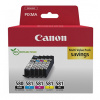 Canon originál ink PGI-580 PGBK/CLI-581 CMYK, 2078C007, CMYK, blister, 1*11.2 + 4*5.6ml, 5-pack (Canon PGI-580/CLI-581 (2078C007), originálny atrament, PGBK/C/M/Y/BK, 1 x 11,2 + 4 x 5,6 ml)