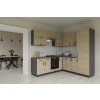 Casarredo HORIZONT R3P moderná kuchyňa 230 x 230, dub prímorský / grafit