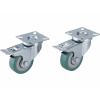 Extol Koliesko nábytkové otočné 50mm s brzdou 2ks šedé