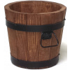 Drewdon kvetináč 28 cm x 28 x 26 cm priemer 28 cm drevené odtiene hnedej a béžovej (VEĽKÝ ZÁHRADNÝ KVETINÁČ DREVENÝ KVETINÁČ D28H26)