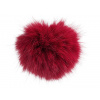 Kožešinová bambule s poutkem Ø11 cm Varianta: 13 bordó, Balení: 1 ks