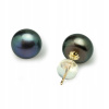 BLACK PEARL JEMNÉ NÁUŠNICE ZLATO 18K AU750 (BLACK PEARL JEMNÉ NÁUŠNICE ZLATO 18K AU750)