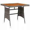 Záhradný stôl, stolík - Záhradný stôl, Gray, 70x70x72 cm, Rattan PE I (Záhradný stôl, Gray, 70x70x72 cm, Rattan PE I)