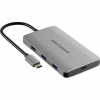 AlzaPower Metal USB-C Dock Station 8v1 Dual Screen C8 vesmírne šedý
