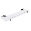 Nimco Keira Polica s ohrádkou, 50 cm, matované sklo/chróm KE 22091BX-50-26