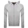 BOSS Bundy Mix Match Hooded Track Top Jacket Light Pastel Grey Šedá