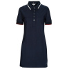 Tommy Hilfiger Krátke šaty REG SPLIT GLB STP POLO DRS SS Námornícka modrá
