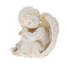 Anjel na podstavci polyres 10x9,5x11,5cm biely 240593 - Dekorácia
