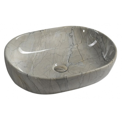 Sapho, DALMA keramické umývadlo 59x14x42 cm, grigio, MM413