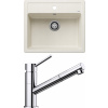 Set Blanco 07-D 25 (dřez Legra 6 Bílá soft + baterie Kano-S Chrom)