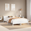 vidaXL Posteľ bez matraca biela 140x200 cm masívna borovica - Biela - 154683-209529