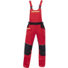 ARDON®4Xstretch® Pracovné nohavice s trakmi červené 62 H6612/62