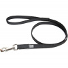 Julius K9 Color & Grey Supergrip Leash With Handle Black - výcvikové vodítko s rukoväťou, čierne, protišmykové - 200cm/20mm