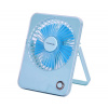 Aigostar B.V. | Aigostar - Stolný nabíjací ventilátor 5W/5V 3600mAh USB modrá | AI1562
