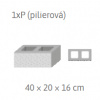 ABW Alpský plot 1xP (jednostr. štiep. pilierová), Farba sivá