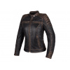 Dámská kožená moto bunda Carmen Vintage černo-hnědá Veľkosť: M