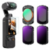 K&F 4pcs Filter Kit(CPL+ND16+ND64+ND256) high-definition lens, anti-reflective green coating on one K&F Concept